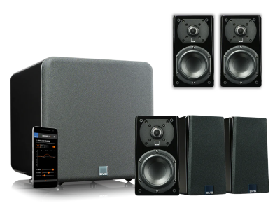 SVSound Prime Satellite 5.1 System in Premium Black Ash - SVS-PRIME5.1BLKASH