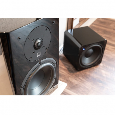 SVSound Prime Bookshelf Speaker in Black Ash - SVS-PRIMEBOOKSHELFBLKASH