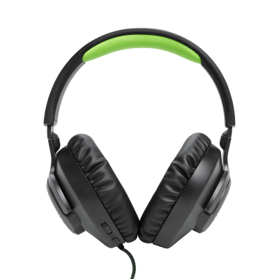 JBL Wired Over-Ear Gaming Headset with Detachable Mic in Black - JBLQ100XBLKGRNAM
