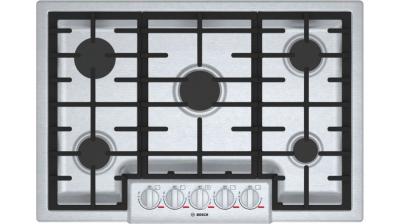 30" Bosch Benchmark 5 Burner Gas Cooktop In Stainless Steel - NGMP056UC