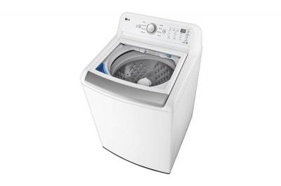 27" LG 5.6 Cu. Ft. Top Load Washer with 4-Way Agitator and TurboDrum Technology - WT7155CW