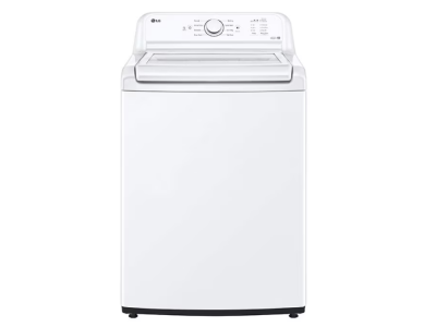 27" LG 4.8 Cu. Ft. Top Load Washer with Agitator and SlamProof Glass Lid in White - WT6105CW