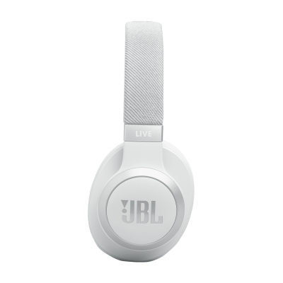 JBL Live 770NC Wireless True Adaptive Noise Cancelling Over-Ear Headphones in White - JBLLIVE770NCWHTAM