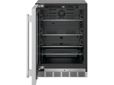 24" Thermador 5.2 Cu. Ft. Masterpiece Glass Door Refrigeration in Stainless Steel - T24UR915LS