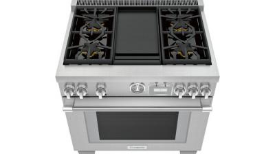 36" Thermador Professional Series Pro Grand Commercial Depth Gas Range - PRG364WDG