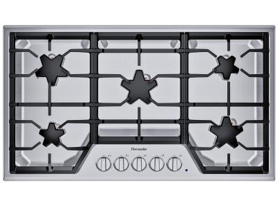 36" Thermador 5 Burner Gas Cooktop - SGSX365TS