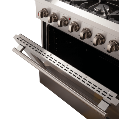 36" Forno Galiano Dual Fuel Range 6 Burners 5.36 cu.ft. True Convection Oven - FFSGS6156-36