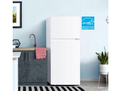 28" Danby 18 Cu. Ft. Top Mount Refrigerator in White - DFF176B1WDB