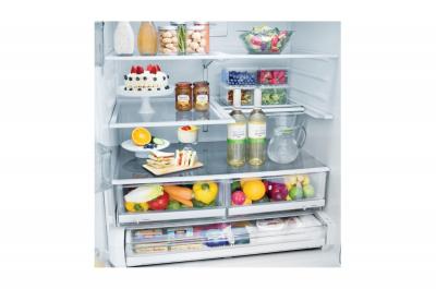 36" LG 28 cu.ft  Matte Black French Door Refrigerator With Door-in-Door  - LFXS28566M