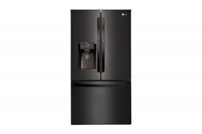 36" LG 28 cu.ft  Matte Black French Door Refrigerator With Door-in-Door  - LFXS28566M