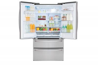 36" LG 28 cu.ft. Smart Wi-Fi Enabled French Door Refrigerator - LMXS28626S