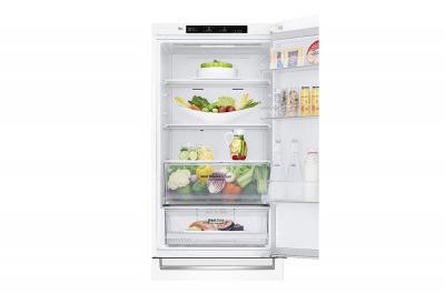 24" LG 12 cu. ft. Counter Depth Bottom Freezer Refrigerator with Door Cooling  - LBNC12231W