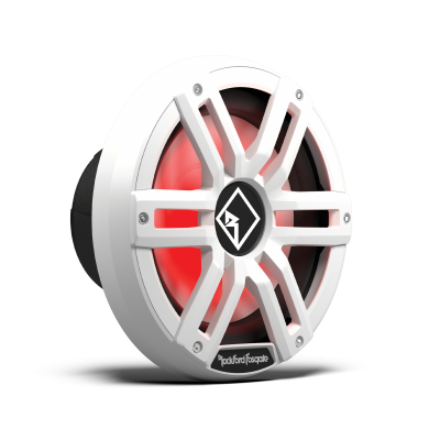 Rockford Fosgate M2 10" DVC 4Ω Color Optix Infinite Baffle Marine Subwoofer: White Gen-2 - M2D4-10I-G2