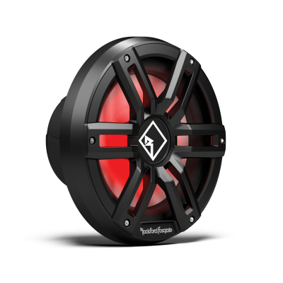 Rockford Fosgate M2 10" DVC 4Ω Color Optix Infinite Baffle Marine Subwoofer: Black Gen-2 - M2D4-10IB-G2