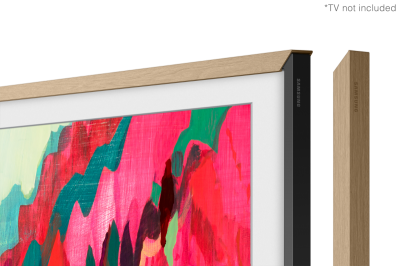 65" Samsung The Frame Customizable Bezel Modern Teak - VG-SCFF65TKBZA