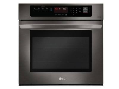 30" LG 4.7 cu.ft. Black Stainless Steel Series Single Wall Oven With EasyClean - LWS3063BD