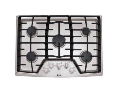 30"  LG STUDIO Stainless Steel Gas Burner Sealed Cooktop  - LCG3011ST