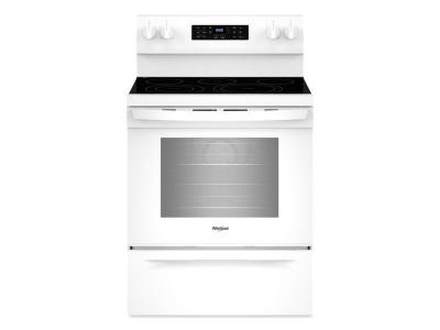 30" Whirlpool 5.3 Cu. Ft. Energy Star Electric Range with Air Cooking Technology No Preheat Air Fry and Air Baking and Self Clean - YWFES5030RW
