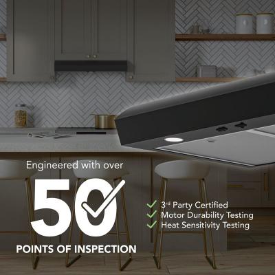 30" Broan Under Cabinet Range Hood in Black - MTR1303BL