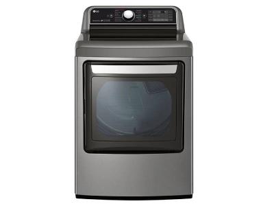 27" LG 7.3 Cu.Ft. TurboSteam Dryer With EasyLoad Dual-Opening Door - DLEX7900VE