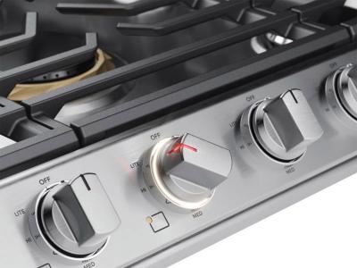 30" Frigidaire Professional 5 Burner Gas Cooktop in Stainless Steel - PCCG3080AS