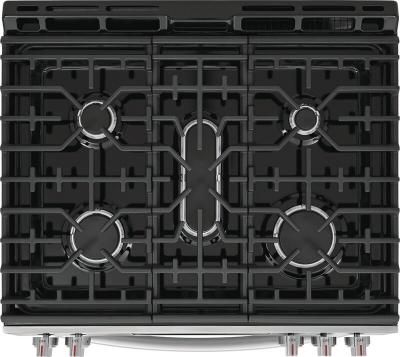 30" Frigidaire Gallery Front Control Gas Range with Stone-Baked Pizza - GCFG3070BF