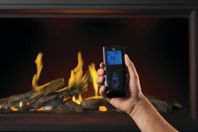 Napoleon Tall Linear Vector 50 with Luminous Logs Fireplace - TLV50LN