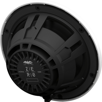Wet Sound 8" Zero Series High-Output Marine Coaxial Speakers with Yacht Grilles - ZERO8XY-W