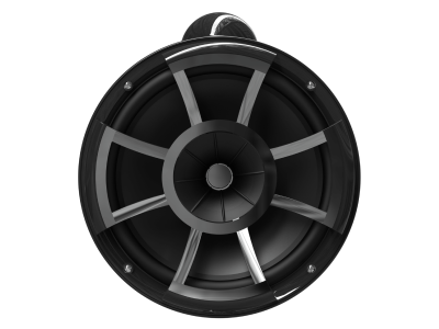 Wet Sounds Revolution Series 10" Black Tower Speakers with Swivel Clamp Base Mount - REV10B-SXMV2