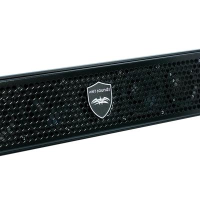 Wet Sound 6 Speaker Amplified Universal Soundbar In Black - STEALTH6 SURGEB