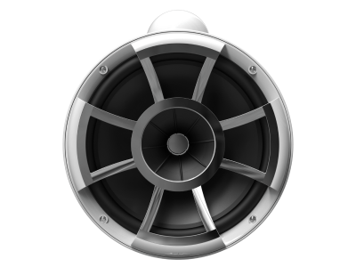 Wet Sounds Revolution Series 10" White Tower Speakers with X-Mount ( Mounting to Surface ) - REV10W-XV2
