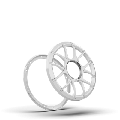 Wet Sound REVO Series 12 inch XZ-White Grille Kit - REVO12ADPXZ-WGRILLEKIT