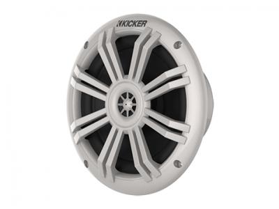 Kicker 6.5 Inch 4 Ohm Blue LED Coaxial Marine Speakers - 45KM604WL