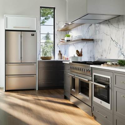 48" Forno Galiano Gas Range 8 Burners Griddle 6.58 cu.ft. Double Ovens - FFSGS6244-48WHT
