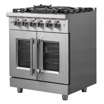 30″ FORNO Massimo Freestanding French Door Dual Fuel Range - FFSGS6325-30