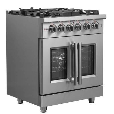 30″ FORNO Massimo Freestanding French Door Dual Fuel Range - FFSGS6325-30