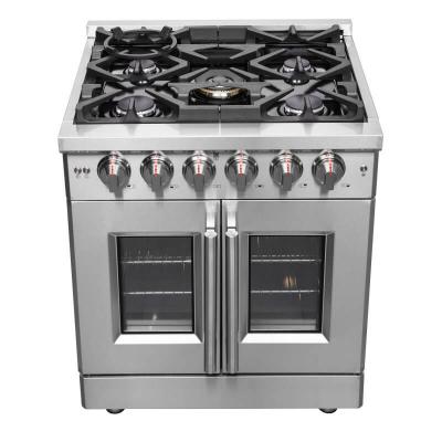 30″ FORNO Massimo Freestanding French Door Dual Fuel Range - FFSGS6325-30