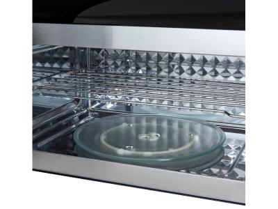 30" Forno Fornace 1.5 Cu. Ft Over the Range Convection Microwave in Black - FOTR3038-30BLK