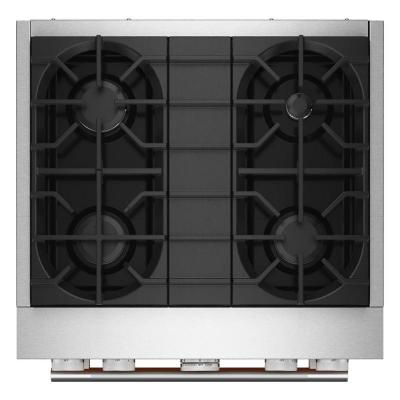 30" KitchenAid 4 Burner Commercial-Style Dual Fuel Range - KFDS930SSS
