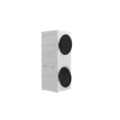 Whirlpool Compact Front Load Ventless Heat Pump Laundry Tower with 3.2 Cu. Ft Washer and Electric 4.3 Cu. Ft Dryer - YWFH5424SW
